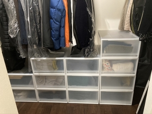 「収納用品を揃えて叶えた、家族も使いやすいクローゼット 」の画像