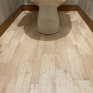 「トイレの床を簡単ＤＩＹ！！」の画像