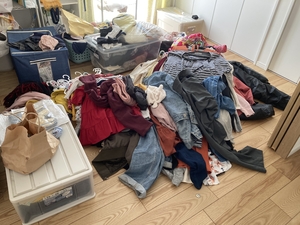 「２年間手付かずの洋服の整理」の画像